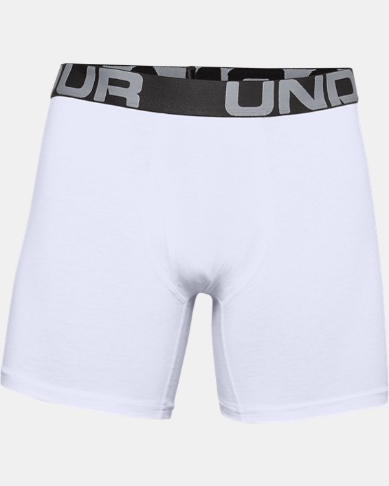 Men's Charged Cotton® 6" Boxerjock® – 3-Pack, White, pdpMainDesktop image number 3